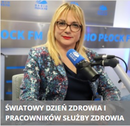 dyrektor Agnieszka Sulkowska; na dole napis światowy dzień zdrowia i pracowników służby zdrowia